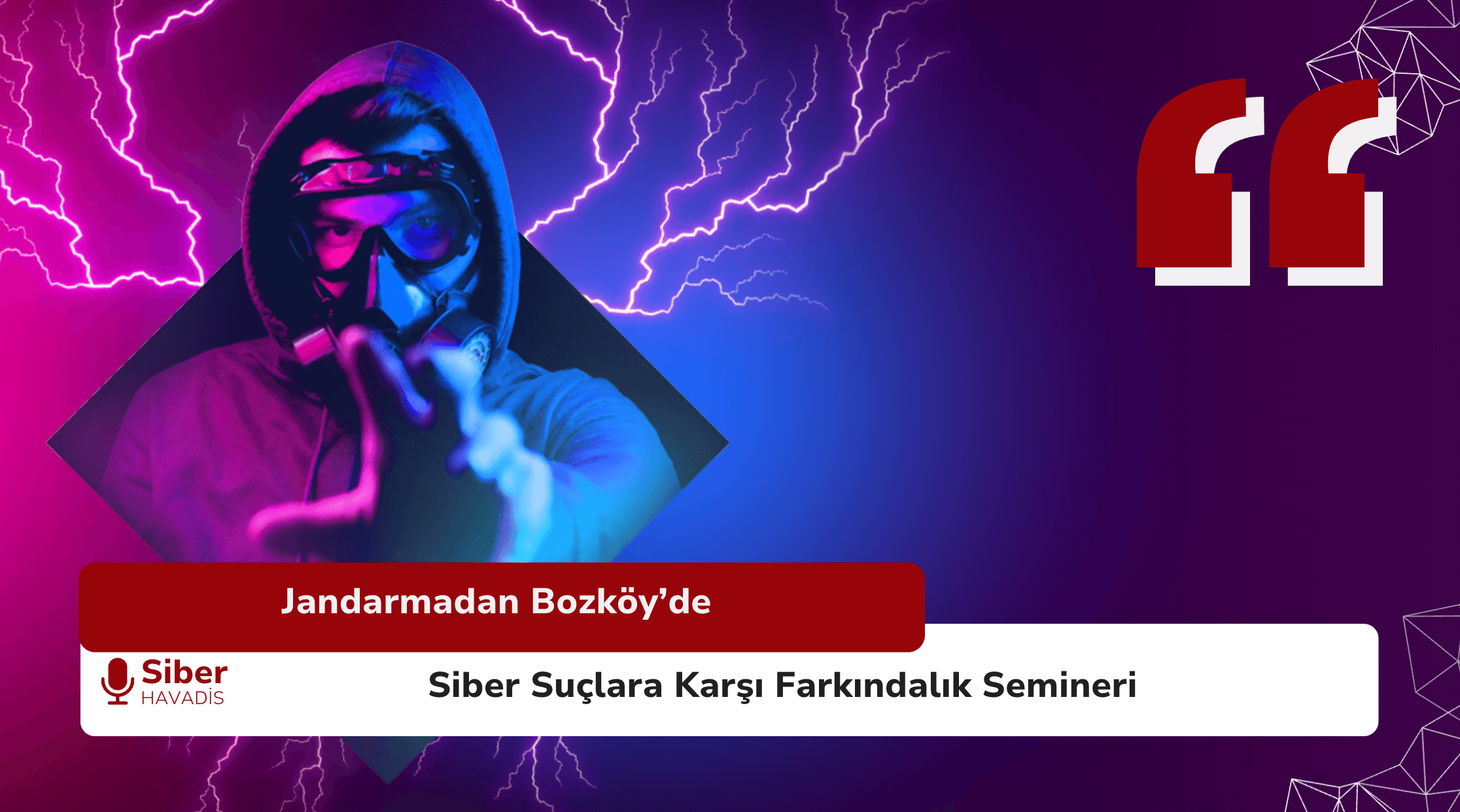 Jandarmadan Bozköy’de Siber Suçlara Karşı Farkındalık Semineri