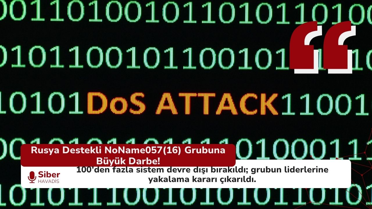 Europol’den Uluslararası Siber Operasyon: Rusya Destekli NoName057(16) Ağı Çökertildi