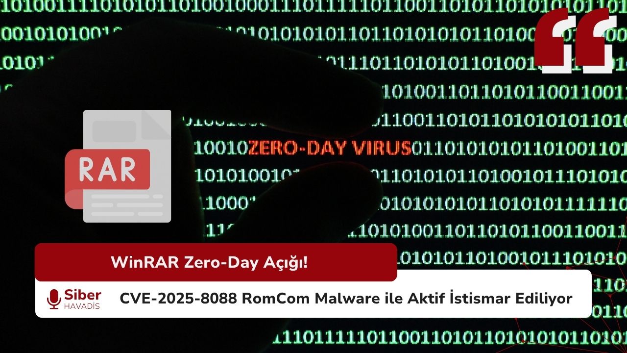 Siber Güvenlik Alarmı: WinRAR Zero-Day Açığı RomCom Malware Yaymak İçin Kullanılıyor