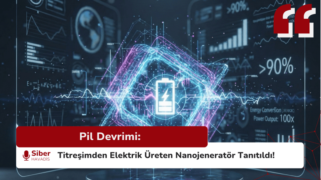 Pil Devrimi: Titreşimden Elektrik Üreten Nanojeneratör Tanıtıldı! nanojeneratör tanıtıldı