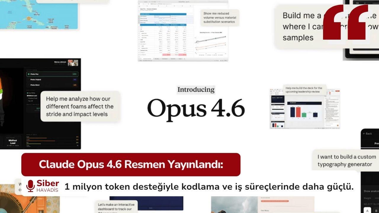 ANTHROPIC’TEN ÇIĞIR AÇAN DUYURU: Claude Opus 4.6 Yayınlandı