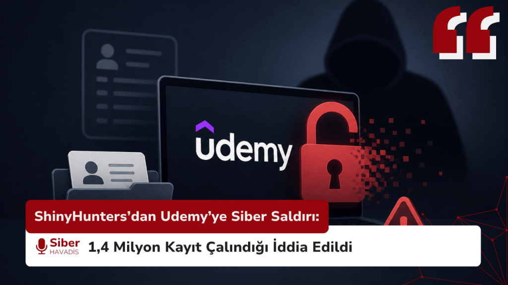 ShinyHunters, Udemy'den 1,4 Milyon Kayıt Çaldığını İddia Etti ShinyHunters’dan Udemy’ye Siber Saldırı: 1,4 Milyon Kayıt Çalındığı İddia Edildi