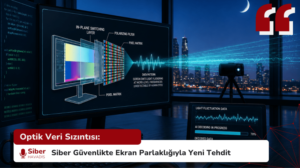 Optik Veri Sızıntısı: Siber Güvenlikte Ekran Parlaklığıyla Yeni Tehdit Optik Veri Sızıntısı: Siber Güvenlikte Ekran Parlaklığıyla Yeni Tehdit