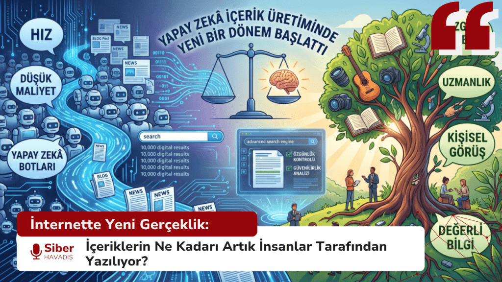 İnternette Yeni Gerçeklik: İçeriklerin Ne Kadarı Artık İnsanlar Tarafından Yazılıyor? İnternette Yeni Gerçeklik: İçeriklerin Ne Kadarı Artık İnsanlar Tarafından Yazılıyor?