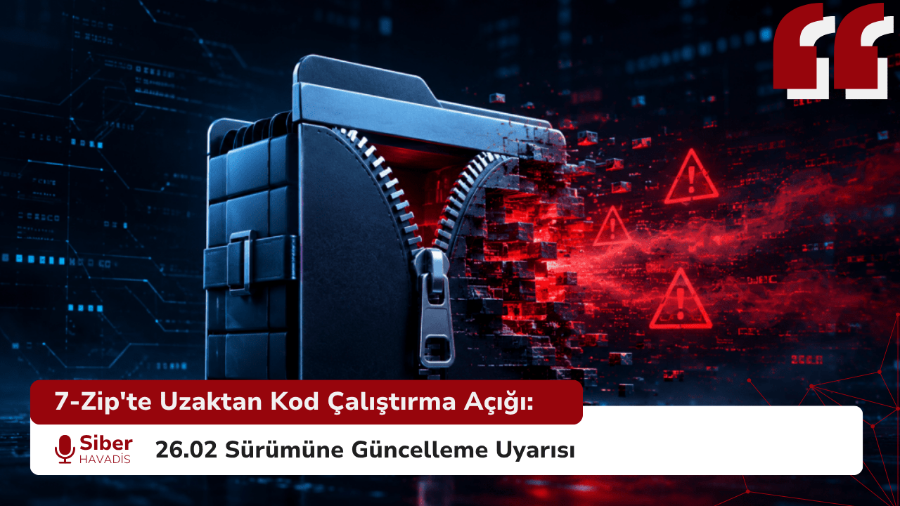 7-Zip’te Uzaktan Kod Çalıştırma Açığı: 26.02 Sürümüne Güncelleme Uyarısı