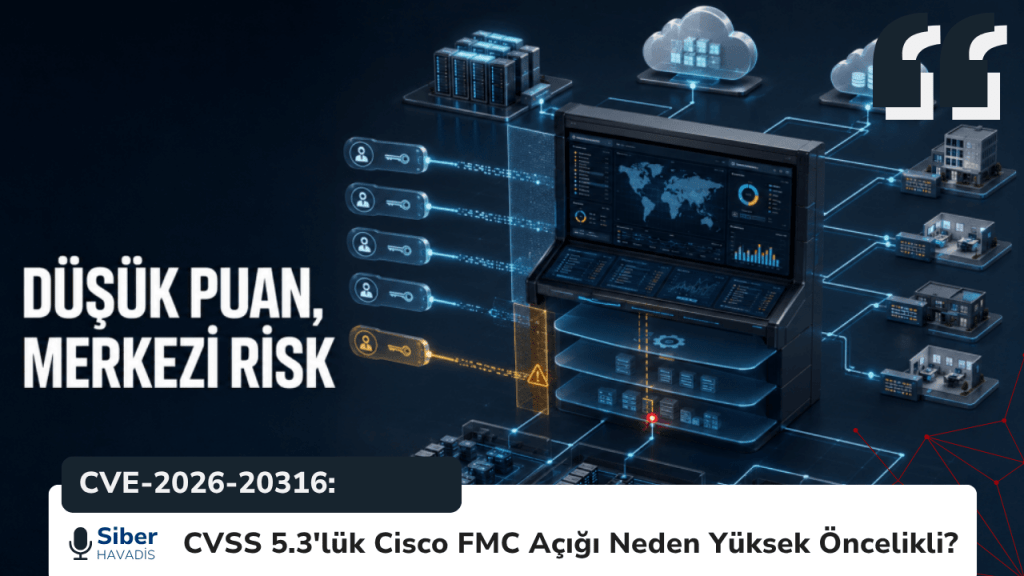 CVE-2026-20316: CVSS 5.3'lük Cisco FMC Açığı Neden Yüksek Öncelikli? CVE-2026-20316: CVSS 5.3'lük Cisco FMC Açığı Neden Yüksek Öncelikli?