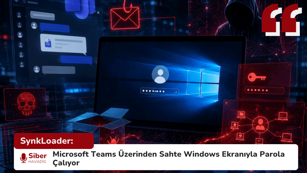 SynkLoader: Microsoft Teams Üzerinden Sahte Windows Ekranıyla Parola Çalıyor SynkLoader: Microsoft Teams Üzerinden Sahte Windows Ekranıyla Parola Çalıyor