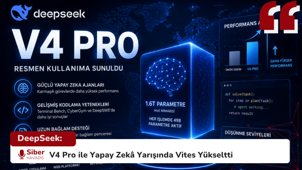 DeepSeek: V4 Pro ile Yapay Zekâ Yarışında Vites Yükseltti DeepSeek: V4 Pro ile Yapay Zekâ Yarışında Vites Yükseltti