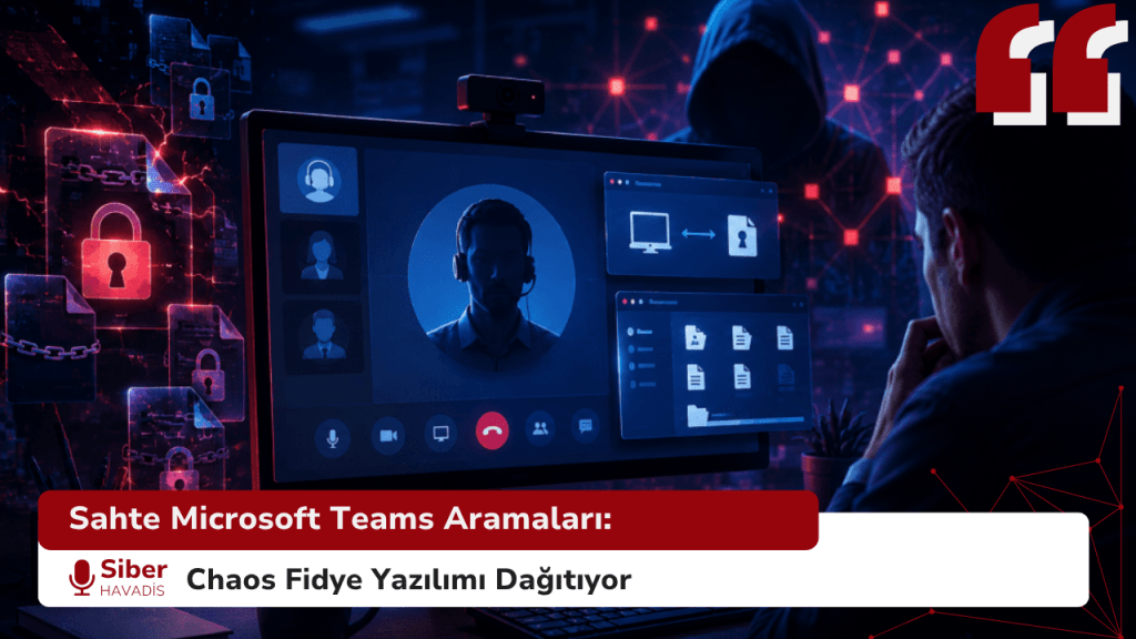 Sahte Microsoft Teams Aramaları: Chaos Fidye Yazılımı Dağıtıyor Sahte Microsoft Teams Aramaları: Chaos Fidye Yazılımı Dağıtıyor