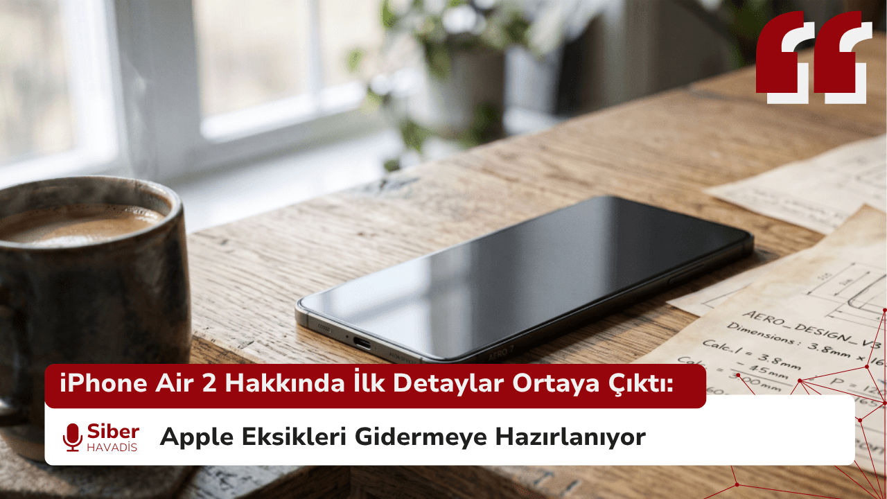iPhone Air 2 Hakkında İlk Detaylar Ortaya Çıktı: Apple Eksikleri Gidermeye Hazırlanıyor