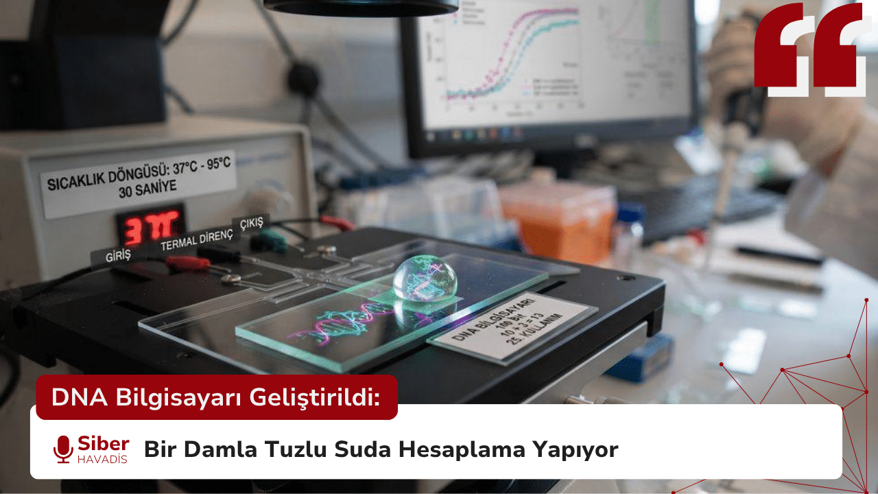 DNA Bilgisayarı Geliştirildi: Bir Damla Tuzlu Suda Hesaplama Yapıyor