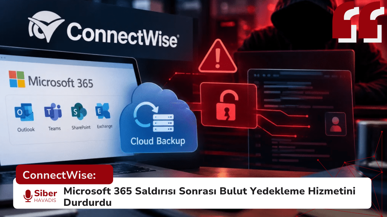 ConnectWise: Microsoft 365 Saldırısı Sonrası Bulut Yedekleme Hizmetini Durdurdu