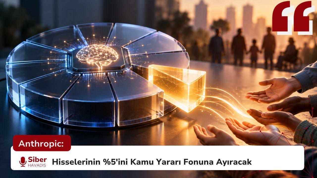 Anthropic: Hisselerinin %5’ini Kamu Yararı Fonuna Ayıracak
